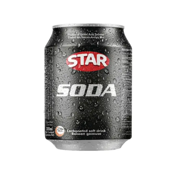 مشروب غازي ستار في علب - 6 علب × 300 مل