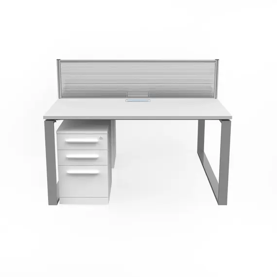 Workstation 2-Person - White 140cm