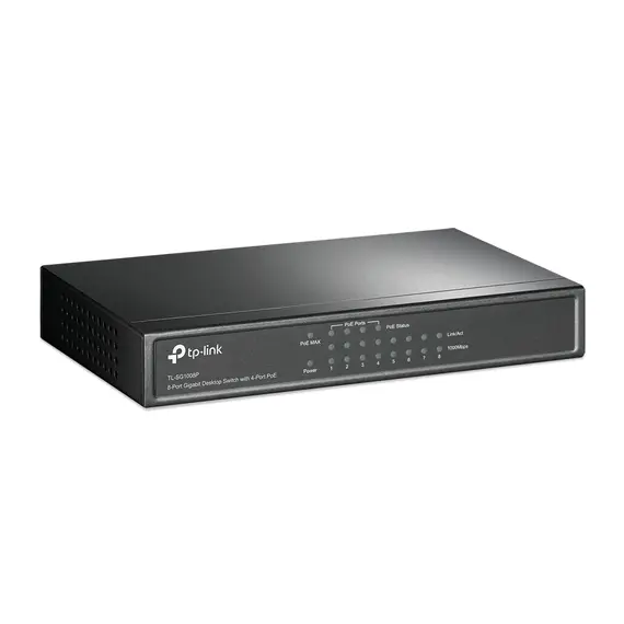 8-Port Gigabit Desktop Switch with 4-Port PoE+ – (TL-SG1008P), 2 image