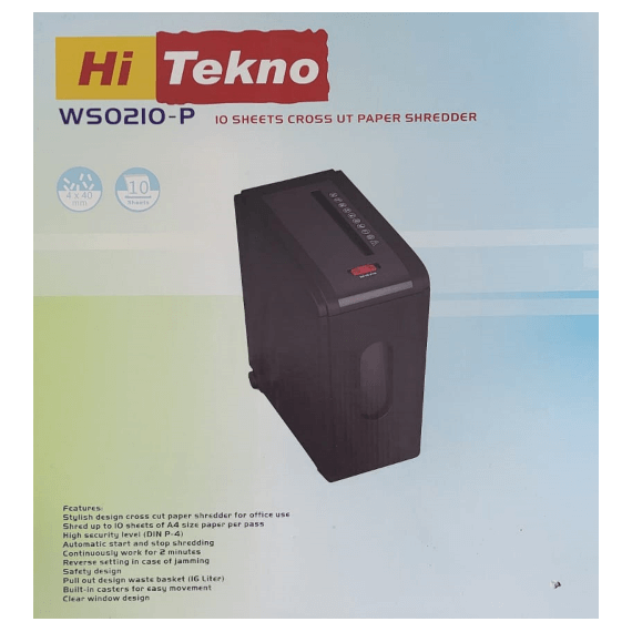 Shredder, Hi-Tekno WS0210P Size A4