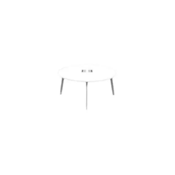Round Conference Table - White 200cm