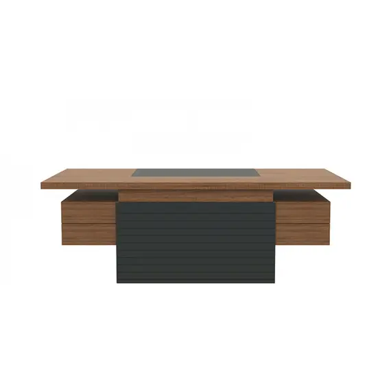 طقم مكتبي لوستر - بني داكن ورمادي 4 قطع (TLLL-DS010)