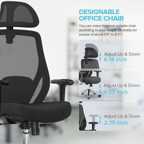 Office Chair M-213H Ergonomic Design (TLLL-C025)