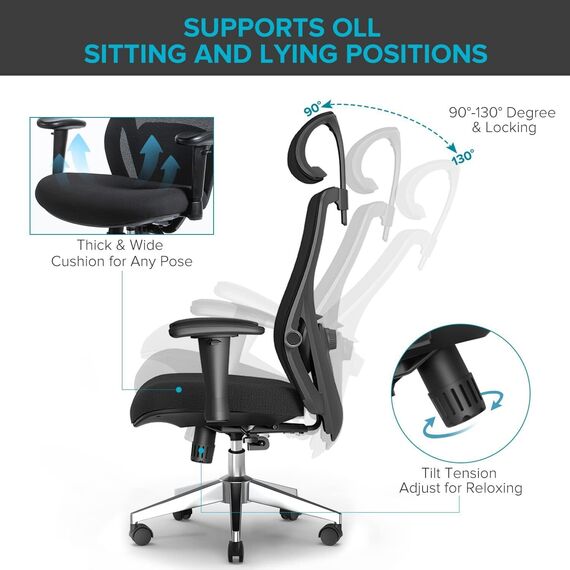 Office Chair M-213H Ergonomic Design (TLLL-C025)
