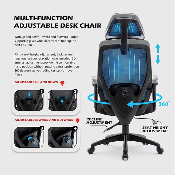 Office Chair M-213H Ergonomic Design (TLLL-C025)