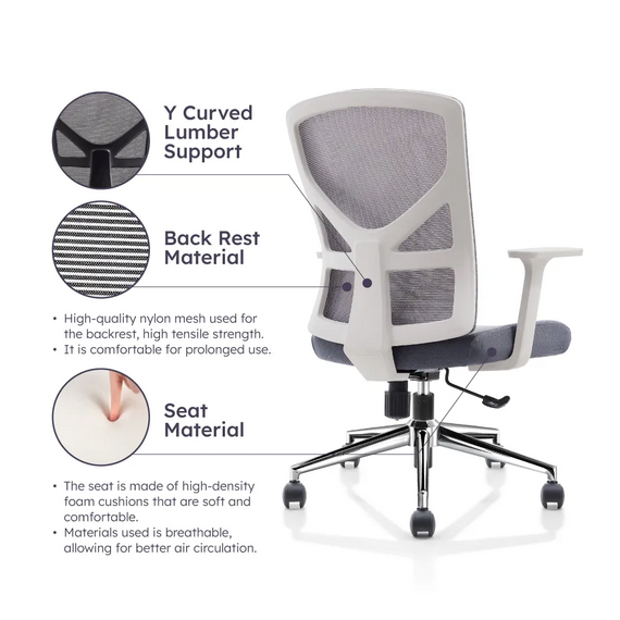 Office Chair O-57L Ergonomic Design (TLLL-C011)
