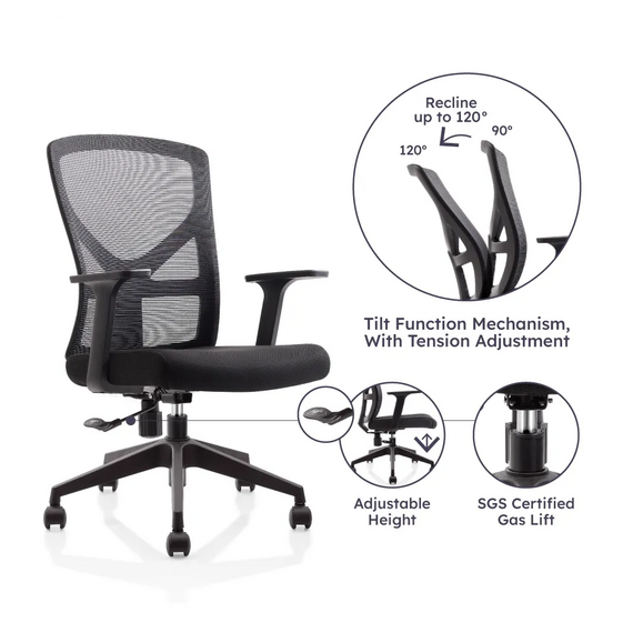Office Chair O-57L Ergonomic Design (TLLL-C011)