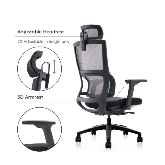 Office Chair S-3000H Ergonomic Design (TLLL-C004)