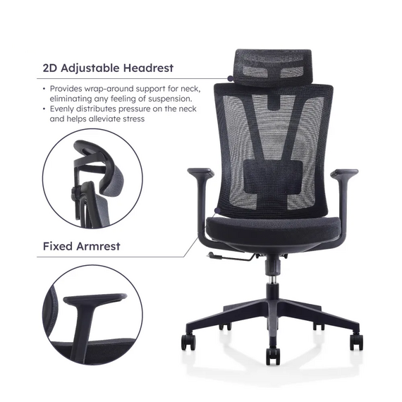 Office Chair U-033H Ergonomic Design (TLLL-C001)