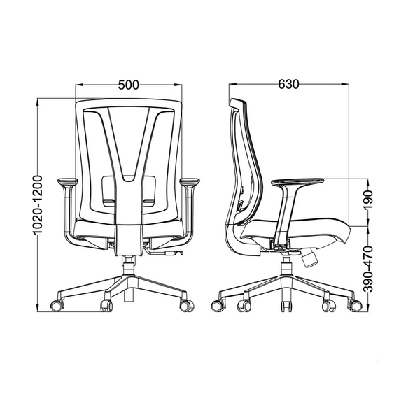 Office Chair U-033L Ergonomic Design (TLLL-C002) Office Chair U-033L Ergonomic Design (TLLL-C002)