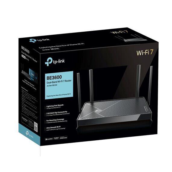 TP-Link Router BE3600 Dual-Band Wi-Fi 7 (Archer BE230) TP-Link Router BE3600 Dual-Band Wi-Fi 7 (Archer BE230)