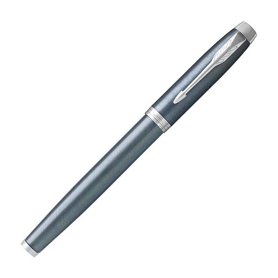 PARKER IM Medium Fountain Pen Blue Grey Chrome Trim