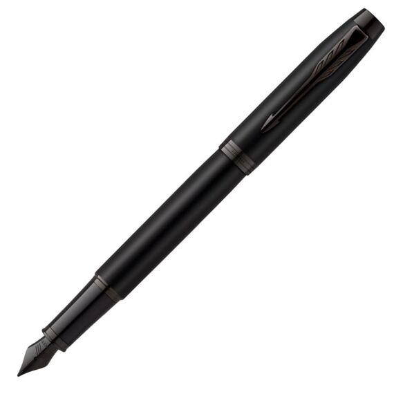 PARKER IM Medium Fountain Pen Matte Black with Black Trim