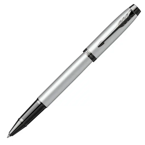 باركر قلم أي ام رمادي مطفي بحواف سوداء رولربول سن متوسط, 2 image