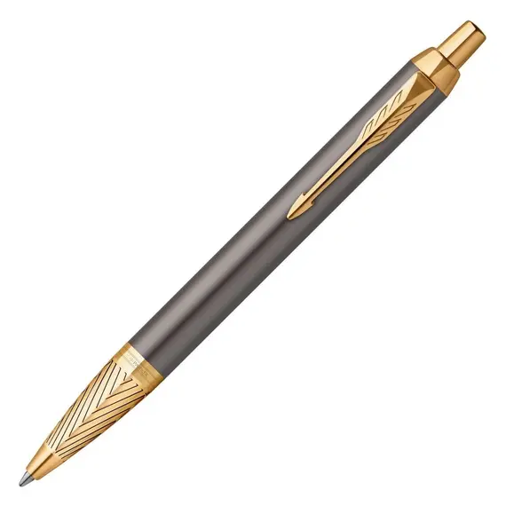 PARKER IM Pioneers Ballpoint Pen Grey Arrow Gold Trim, 2 image