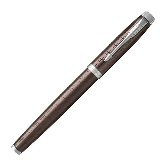 PARKER IM Premium Medium Fountain Pen Brown Chrome Trim, 3 image
