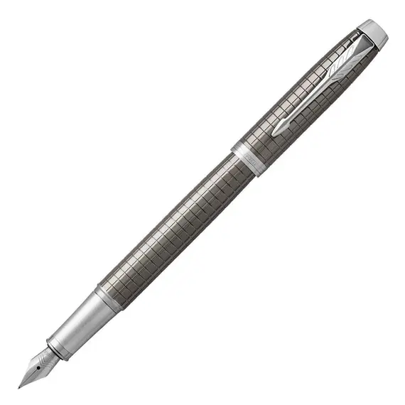 PARKER IM Premium Medium Fountain Pen Dark Espresso Chrome Trim, 2 image