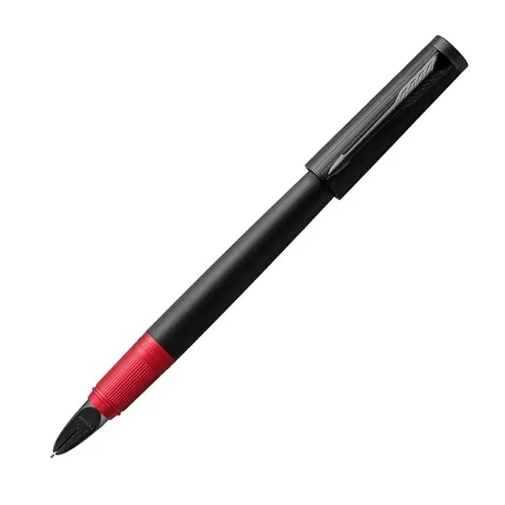 PARKER Ingenuity 5th Technology Deluxe Slim Medium Fountain Pen Black and Red Black Ink, 2 image