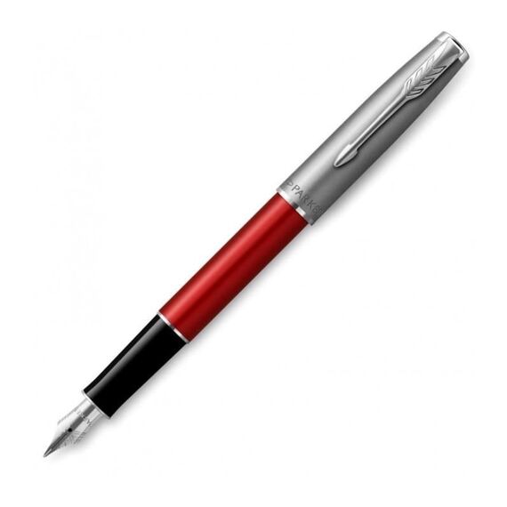 PARKER Sonnet Essential Fountain Pen Metal and Red Lacquer Palladium Trim
