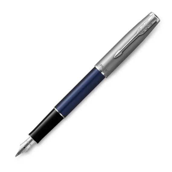 PARKER Sonnet Essential Fountain Pen Metal and Blue Lacquer Palladium Trim, 2 image