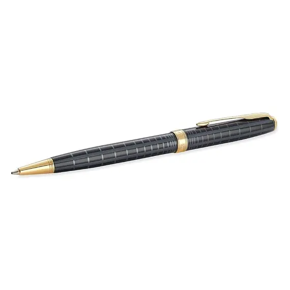 PARKER Sonnet Premium Ballpoint Pen Black Gold Trim, 2 image