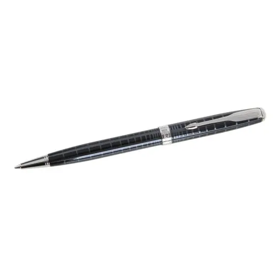 PARKER Sonnet Premium Medium Ballpoint Pen Dark Grey Lacquer Chrome Trim Black Ink, 2 image