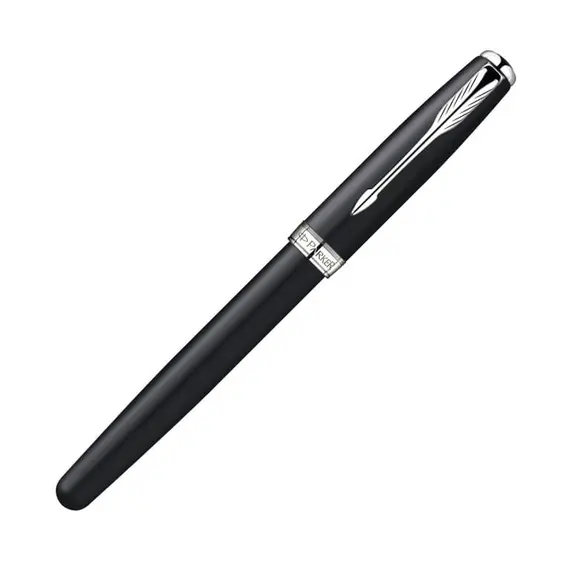 PARKER Sonnet Rollerball Pen Matte Black Chrome Trim, 3 image