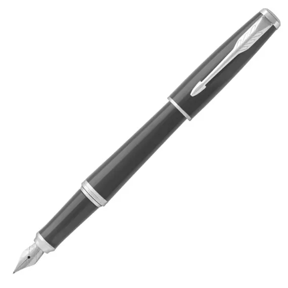 PARKER Urban Medium Fountain Pen London Cab Black Chrome Trim, 2 image
