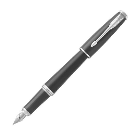 PARKER Urban Medium Fountain Pen Muted Black Chrome Trim