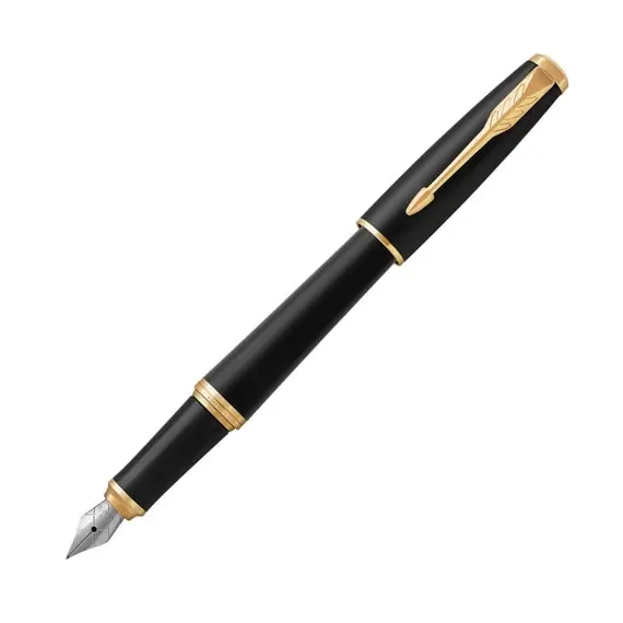 PARKER Urban Medium Fountain Pen Muted Black Gold Trim, 2 image