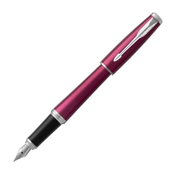 PARKER Urban Medium Fountain Pen Vibrant Magenta Chrome Trim