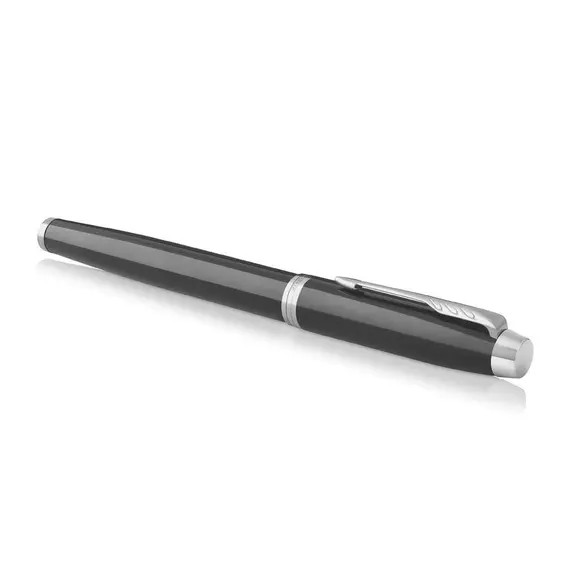 PARKER Urban Medium Rollerball Pen Muted Black Chrome Trim Blue Ink, 3 image