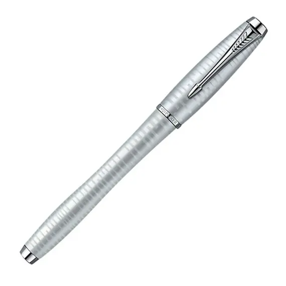 PARKER Urban Premium Fine Rollerball Pen Silver Black Ink, 2 image