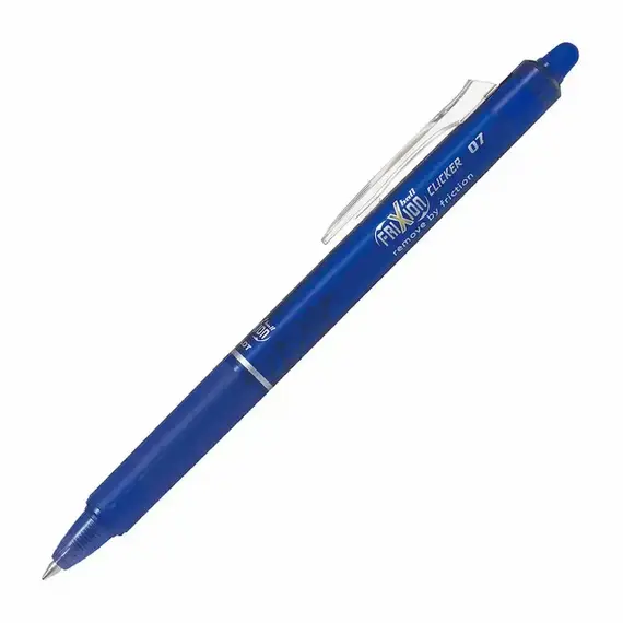 PILOT Frixion Clicker Pen Erasable 0.7mm BLUE (12 pcs/box)