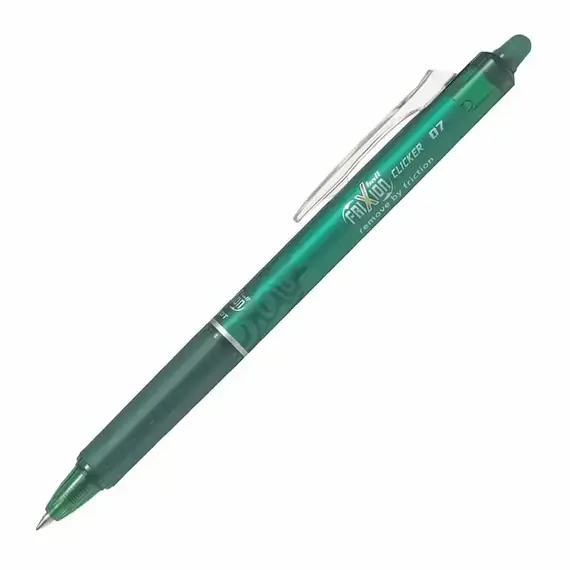 PILOT Frixion Clicker Pen Erasable 0.7mm Green (12 pcs/box), 2 image