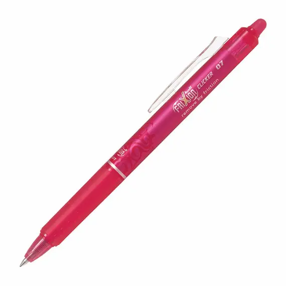 PILOT Frixion Clicker Pen Erasable 0.7mm Pink (12 pcs/box), 2 image