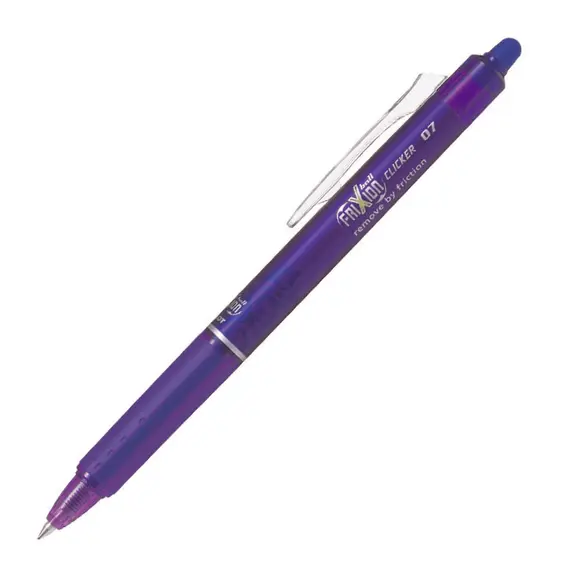 PILOT Frixion Clicker Pen Erasable 0.7mm Violet (12 pcs/box), 2 image