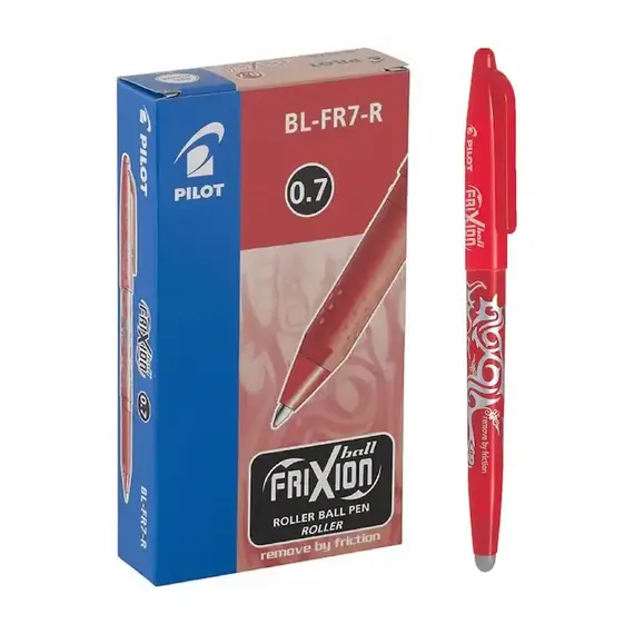 PILOT Frixion Pen Erasable 0.7mm Red (12 pcs/box), 2 image