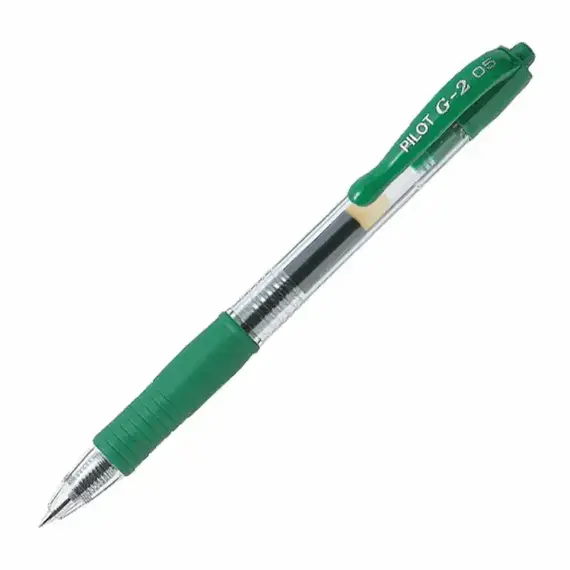 PILOT G-2 Gel Ink Pen 0.5mm Green (12 pcs/box), 2 image