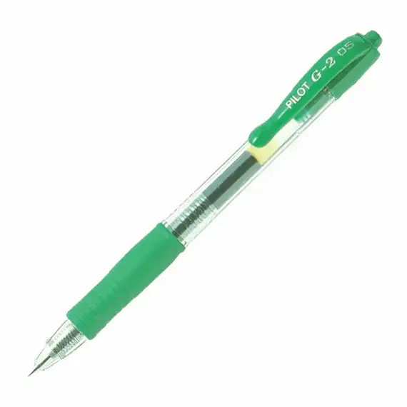 PILOT G-2 Gel Ink Pen 0.5mm Light Green (12 pcs/box)