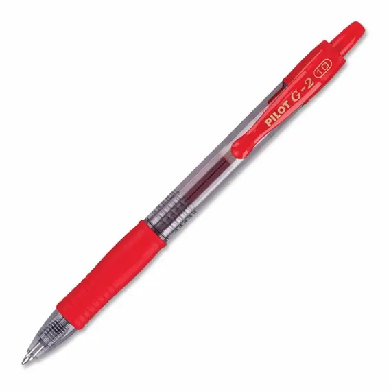 PILOT G-2 Gel Ink Pen 1mm Red (12 pcs/box)