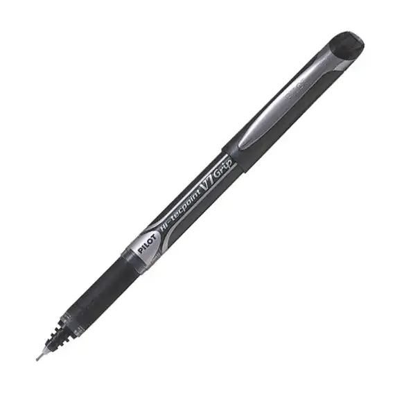 PILOT HI-TECPOINT Grip V7 Pen 0.7mm Black (12 pcs/box), 2 image