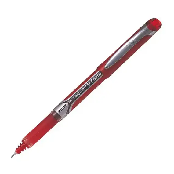 PILOT HI-TECPOINT Grip V7 Pen 0.7mm Red (12 pcs/box)