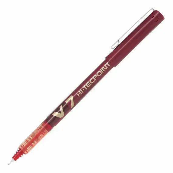 PILOT HI-TECPOINT V7 Pen 0.7mm Red (12 pcs/box), 2 image