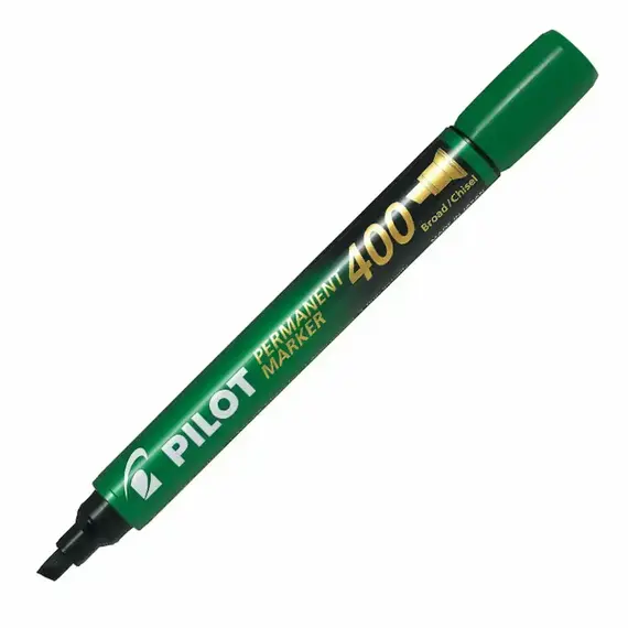 PILOT Permanent Marker Chisle Green (12 pcs/box), 2 image