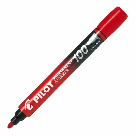 PILOT Permanent Marker Round Red (12 pcs/box), 2 image