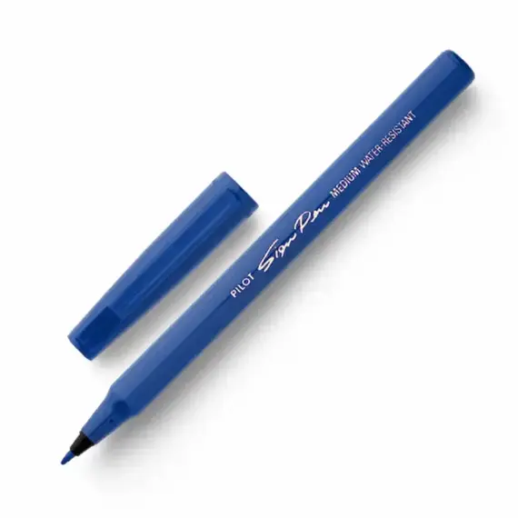PILOT Sign Pen Blue (12 pcs/box), 2 image