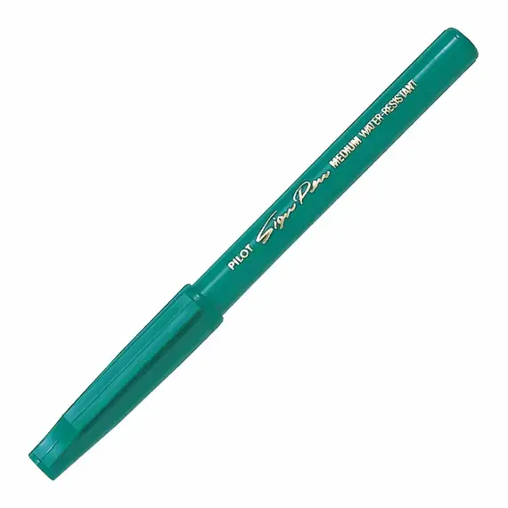 PILOT Sign Pen Green (12 pcs/box), 2 image