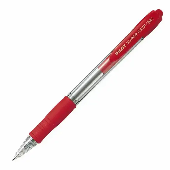 PILOT Super Grip B.Point Pen 1mm Red (12 pcs/box), 2 image