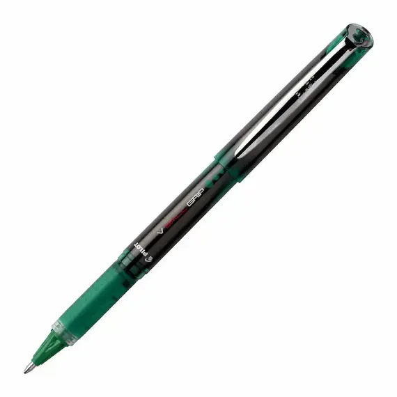 PILOT V Ball Grip 10 Pen 1mm Green (12 pcs/box), 2 image
